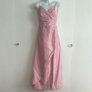 Jessica McClintock Vintage Fairy Prom Rhinestones Pink Evening Gown Size 4 USA